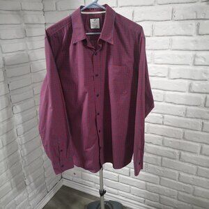 Denver Hayes Classic Fit Men's Red & Blue Checkered Casual Shirt